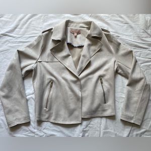 Philosophy Beige Faux Leather Jacket
